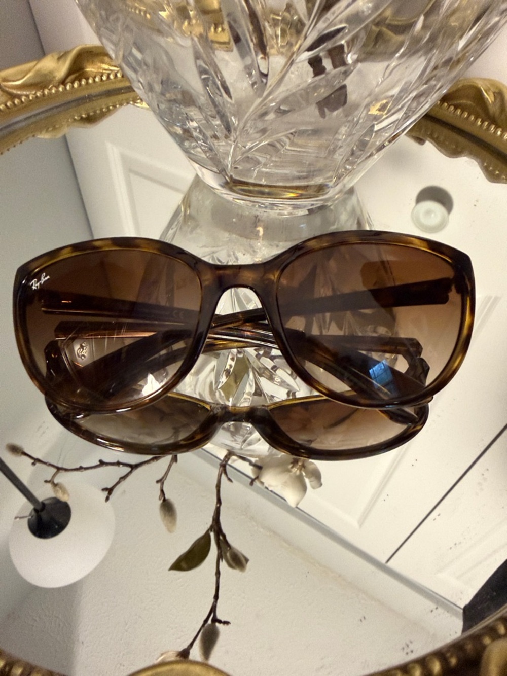 Ray-Ban Women’s Brown Tortoise Gradient Sunglasses